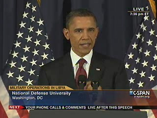 Obama on Libya Action 3-25-11